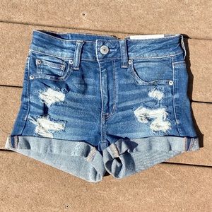 NEW High waisted distressed shorts